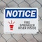 Signmission Fire Sprinkler Riser Inside OSHA Notice Sign, Plastic, 14in W x 10in L, 2PK OS-2PACK-NS-P-1014-L-12679 - alternate 4